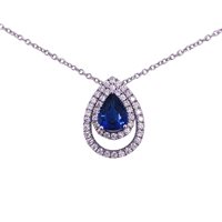 Collana Mirco Visconti Donna in Oro bianco Zaffiro 0.97 Ct ABA1144/Z - ABA1144/Z